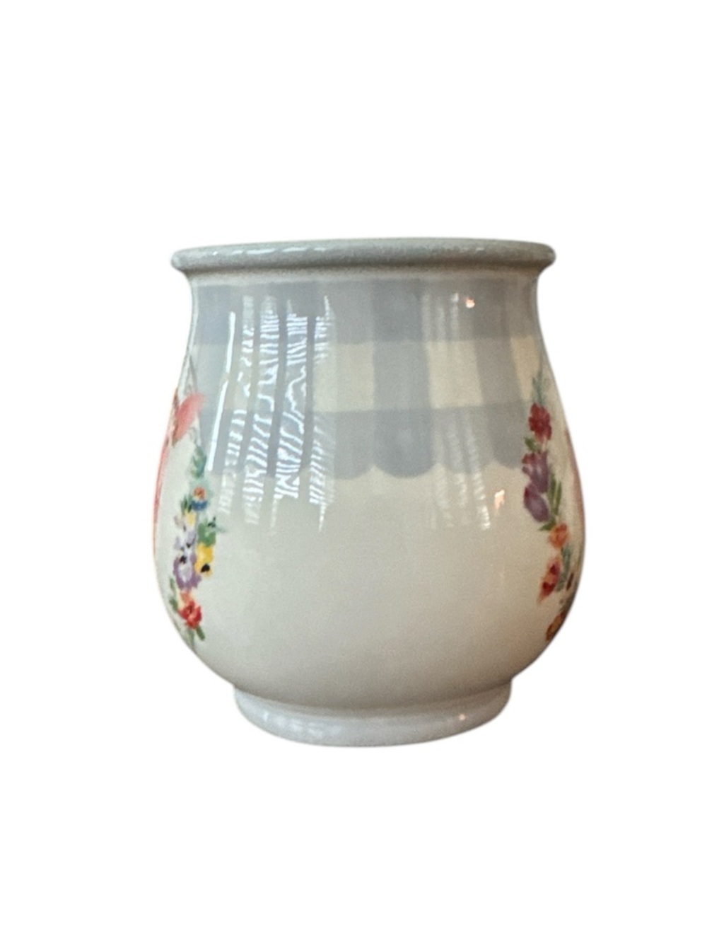 The Pioneer Woman Gray Gingham Pig Decal Country Chic Ceramic Coffee Tea Mug Cup - Picture 4 of 8